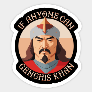 Funny Mongol Genghis Khan Sticker